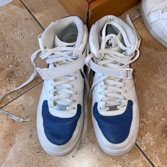 Nike air White hightops men blue - Picture 1 of 4